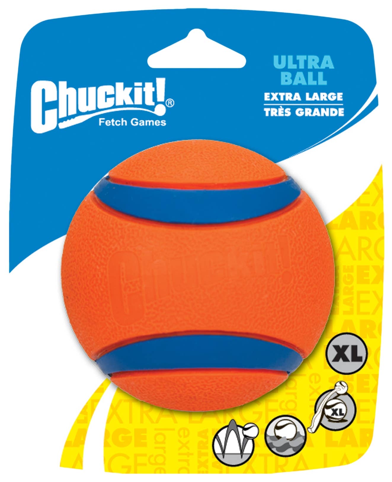 Chuckit Ultra Ball XL 9 cm 1 Paquet - Titi&co