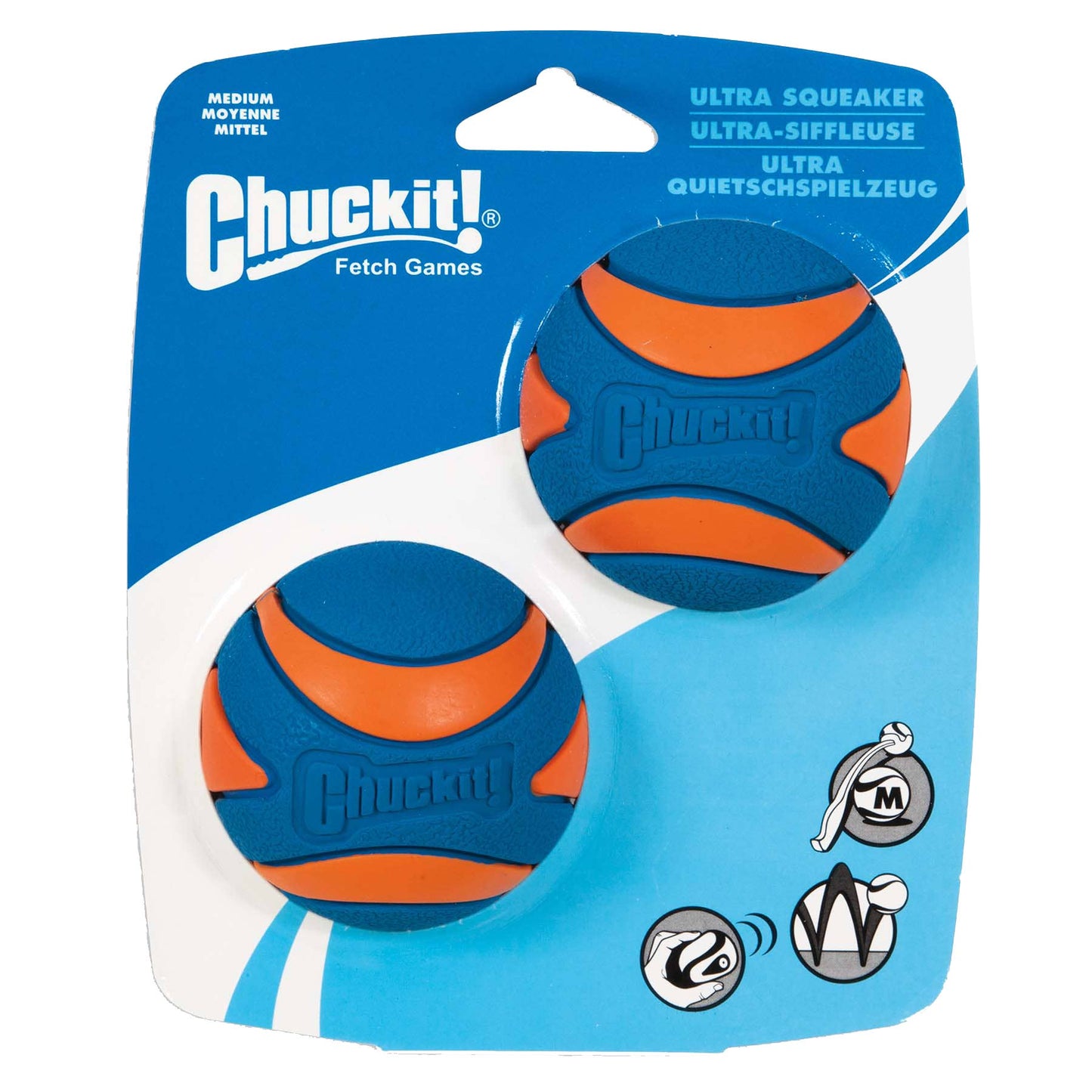 Chuckit Ultra Squeaker Ball M 6 cm 2 pcs. - Titi&co