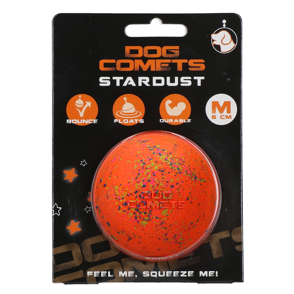 Dog Comets Balle Stardust Orange M - Titi&co