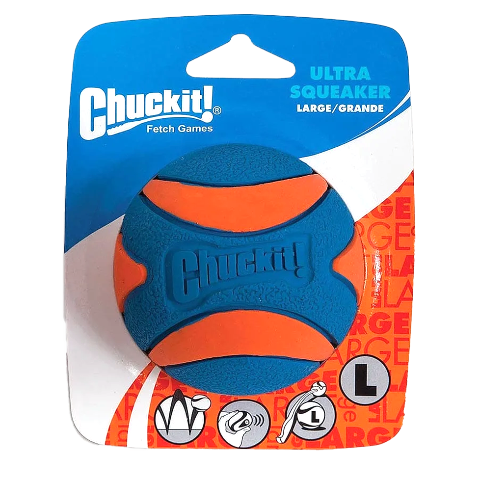 Chuckit Ultra Squeaker Ball L 9 cm 1 pièce. - Titi&co