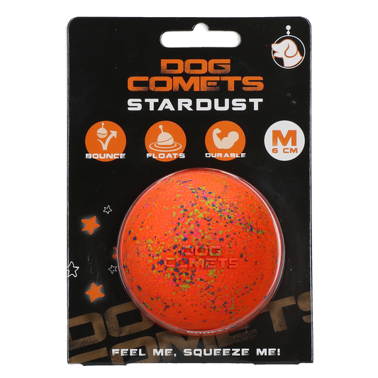 Dog Comets Balle Stardust Orange M - Titi&co